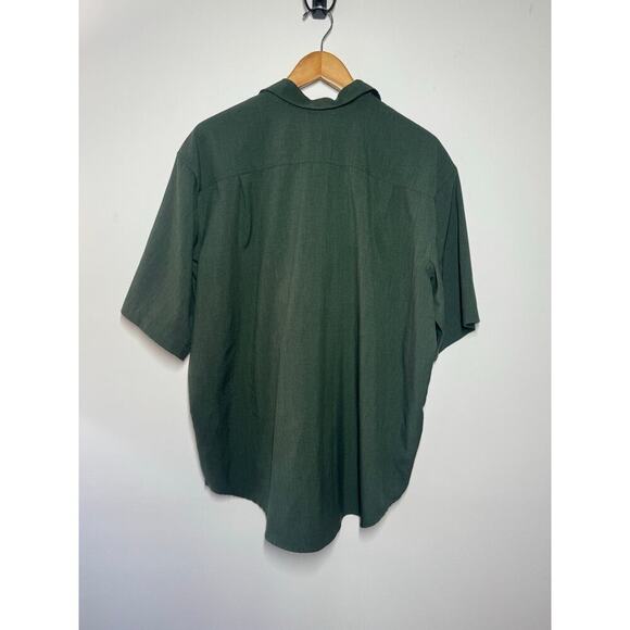 Orvis Shirt Men XXL Classic Button Down Hunter Green Short Sleeve Outdoor Active - Picture 6 of 10